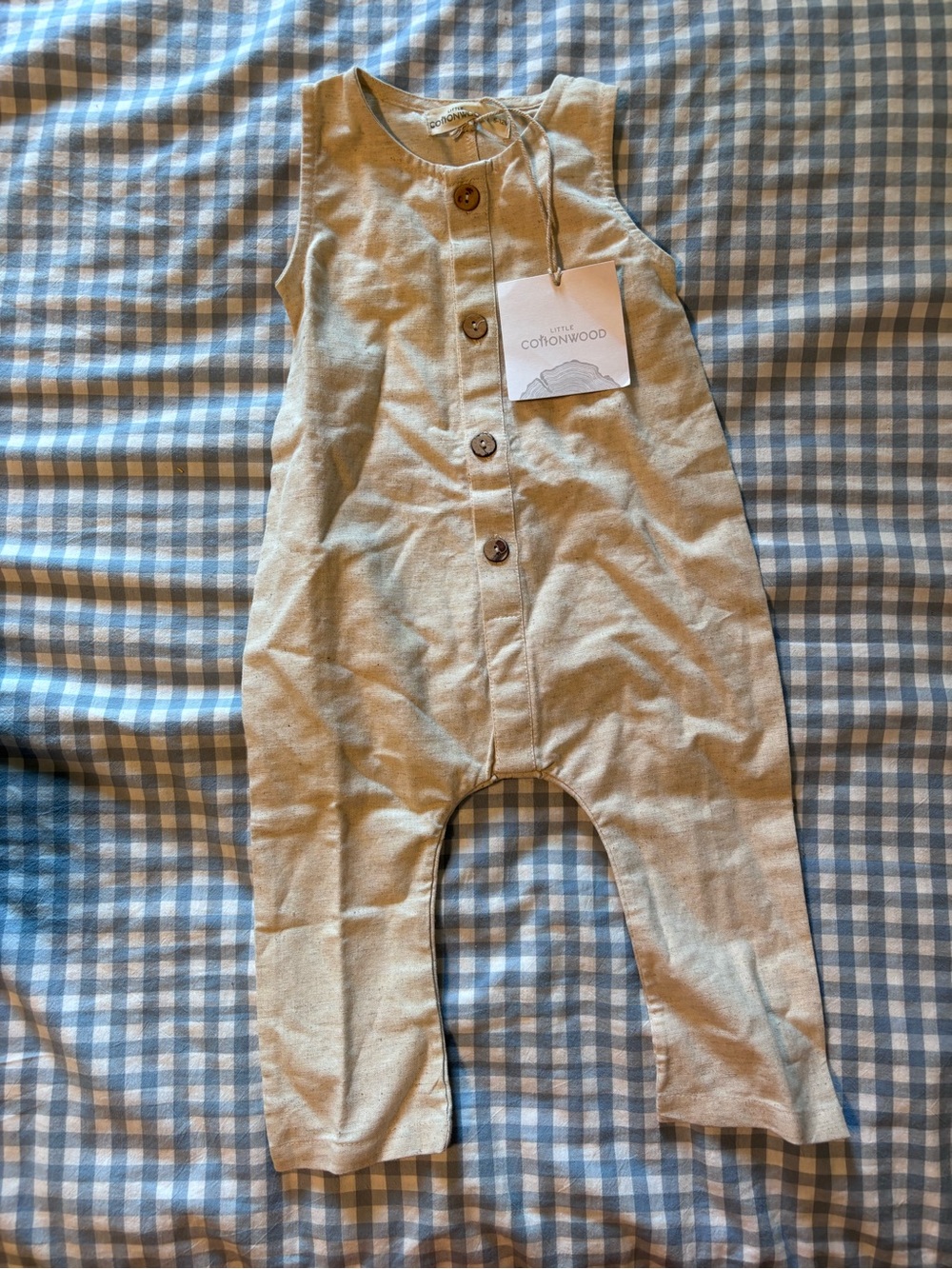 Little Cottonwood linen romper jumpsuit